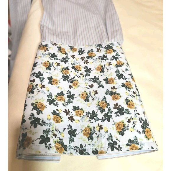 Paul Smith Italy Roll-Up Long Sleeve Shirt Contrast Cuff MED Gray Plaid Floral - Picture 11 of 12